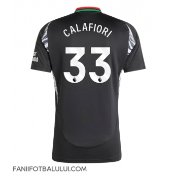 Arsenal Riccardo Calafiori #33 Tricou Fotbal Replică 2024-25 Barbati Deplasare